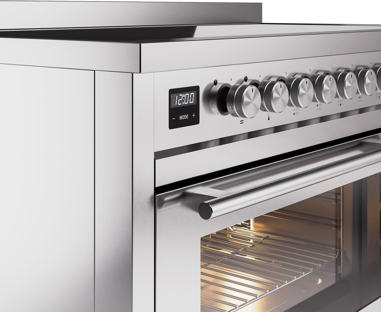 Professional Plus II 48 Inch Electric Freestanding Range in Stainless Steel with Trim