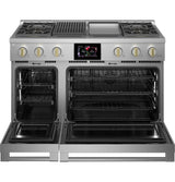 Monogram 48" Dual-Fuel Professional Range with 4 Burners, Grill, and Griddle