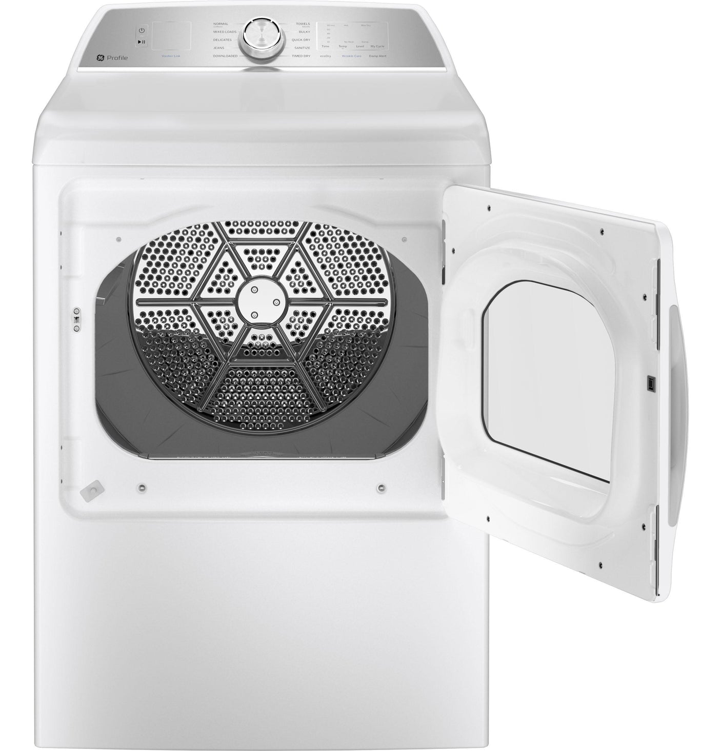 GE Profile™ ENERGY STAR® 7.4 cu. ft. Capacity aluminized alloy drum Electric Dryer with Sanitize Cycle and Sensor Dry