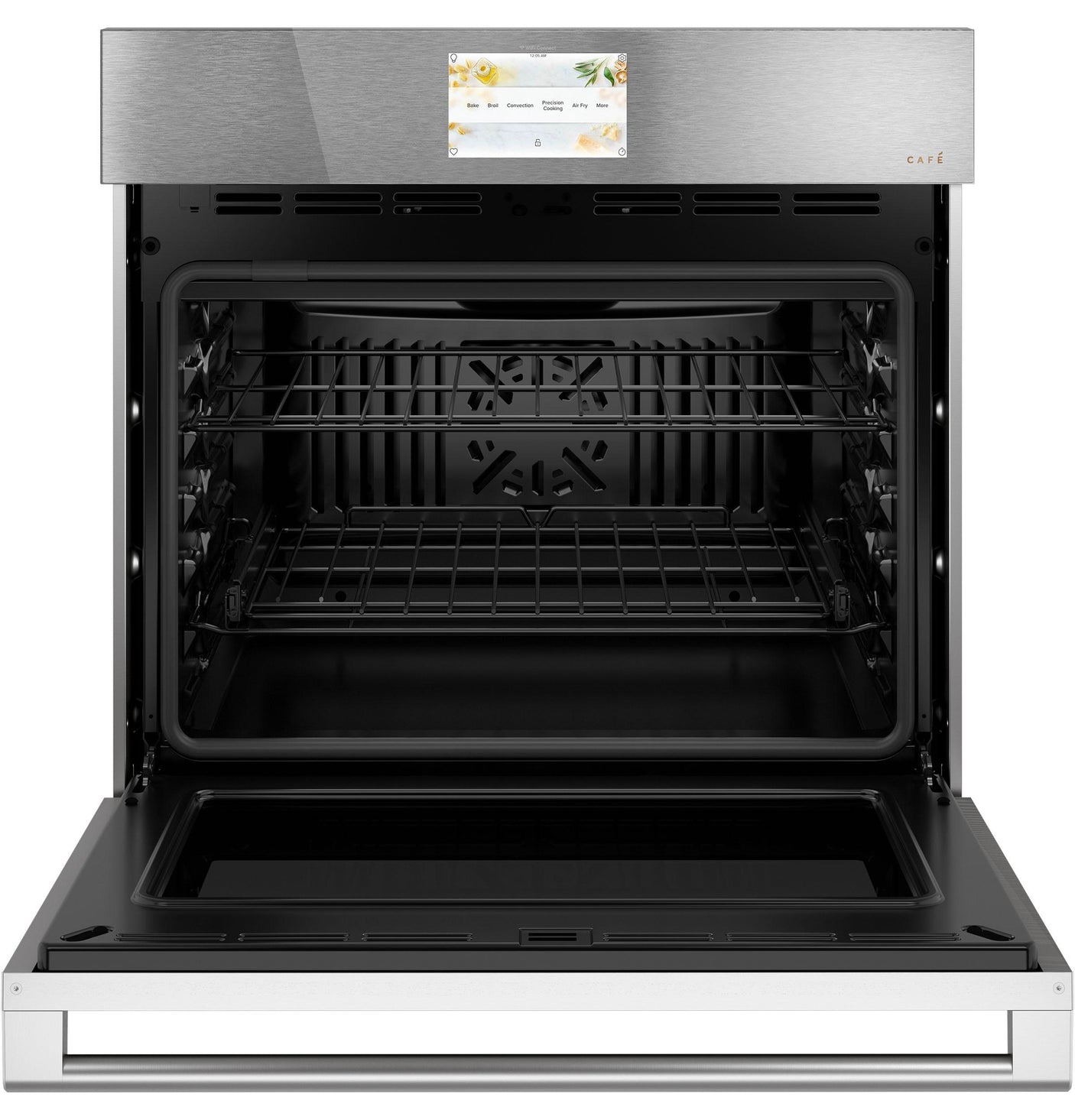 Café™ 30" Smart Single Wall Oven with Convection in Platinum Glass