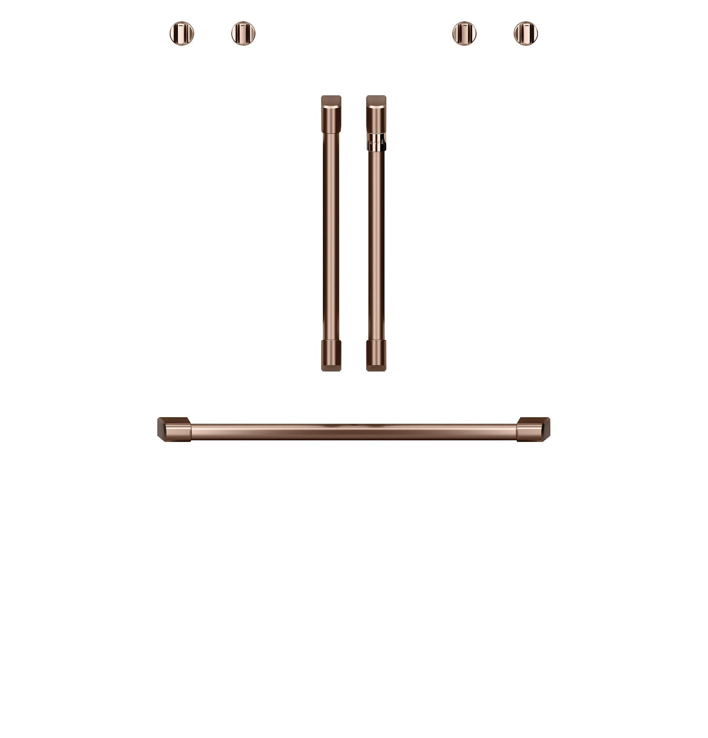 Café™ 2 French-Door Handles; 1 - 30" Handle; - Brushed Copper