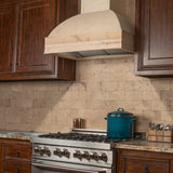 ZLINE Unfinished Wooden Wall Mount Range Hood - Includes Remote Blower (369UF-R) [Size: 30 Inch, CFM: 700]