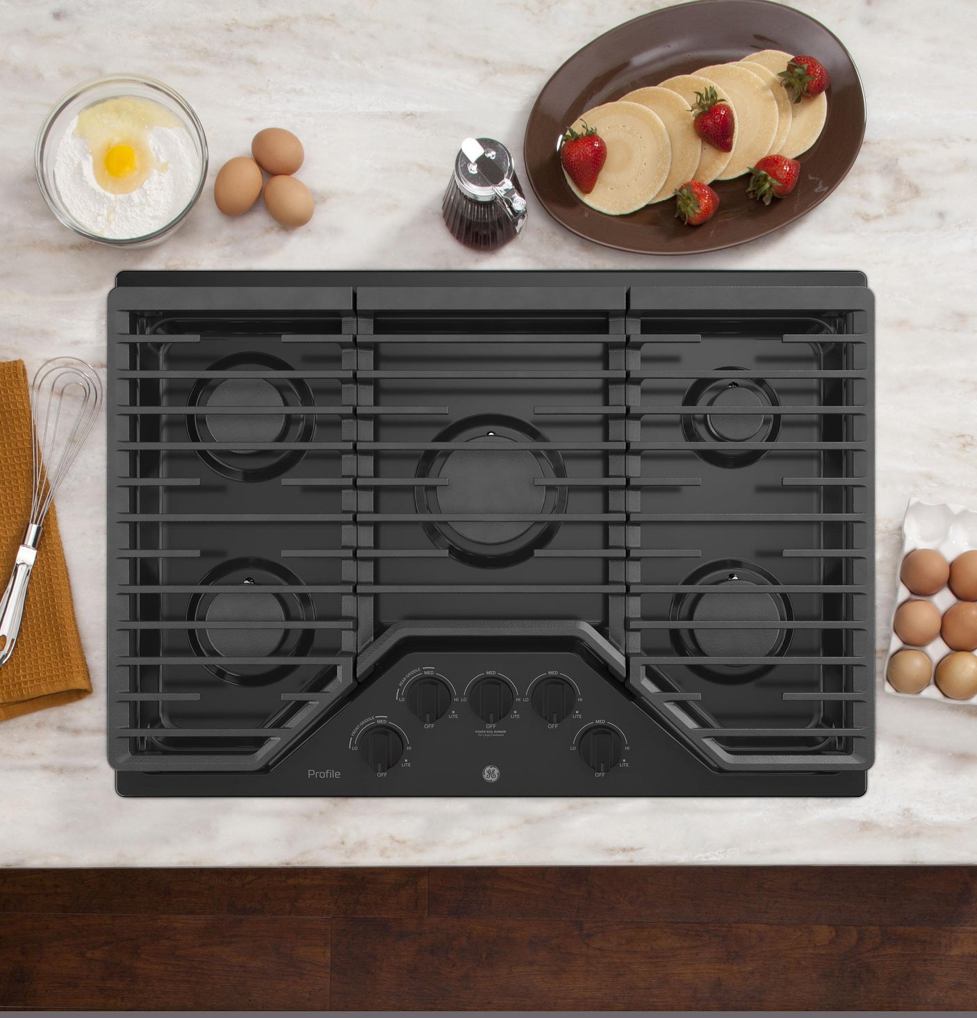 GE Profile™ 30" Built-In Gas Cooktop with 5 Burners