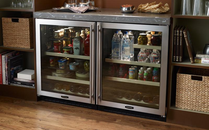 24" Marvel Glass Door Refrigerator / Beverage Center