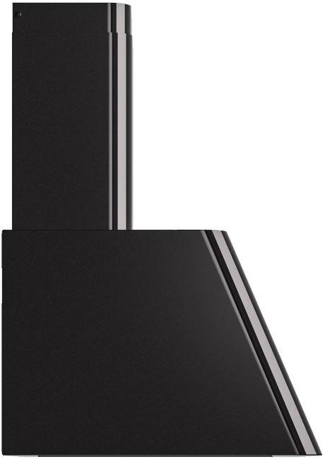 Nostalgie 36 Inch Glossy Black Wall Mount Convertible Range Hood