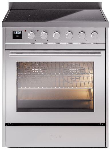 Professional Plus II 30 Inch Electric Freestanding Range in Stainless Steel with Trim