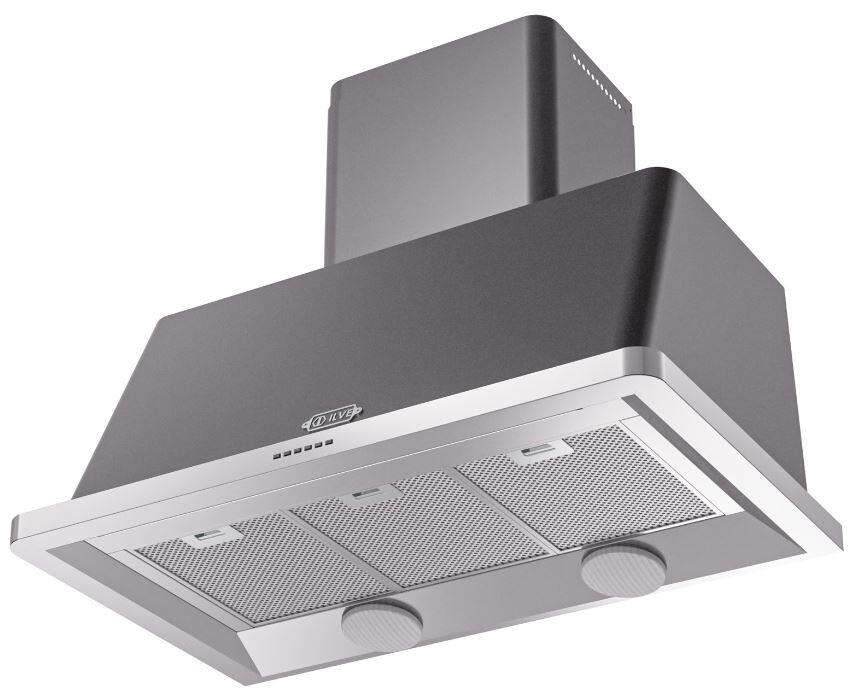 Majestic 40 Inch Matte Graphite Wall Mount Convertible Range Hood