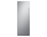 30 Inch Column Refrigerator Transitional Style / Silver Stainless / Left Hinge
