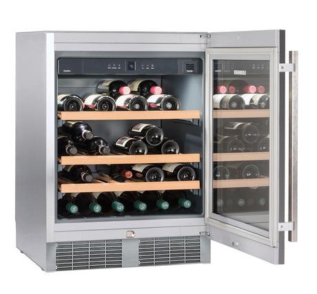 Under-worktop wine storage fridge