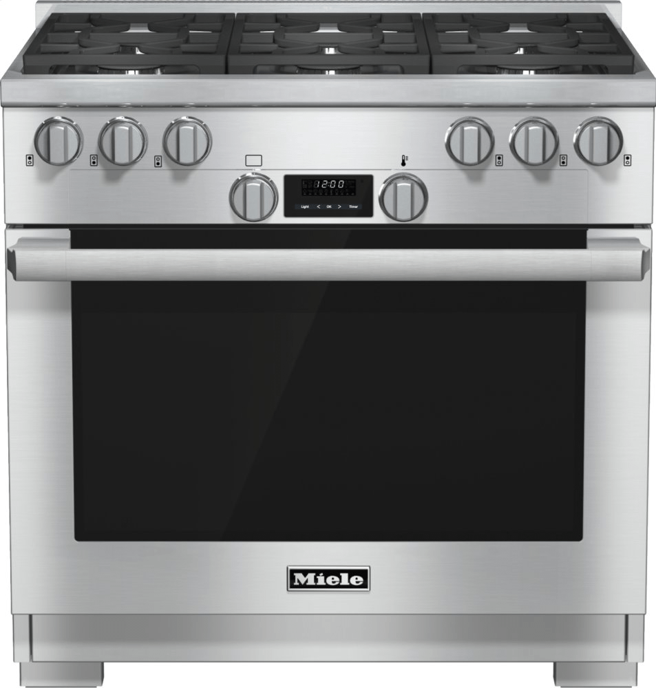 36 inch range All Gas with DirectSelect, Twin convection fans and M Pro dual stacked burners