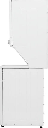 Frigidaire Electric Long Vent Stacked Laundry Center - 3.9 Cu. Ft Washer and 5.5 Cu. Ft. Dryer