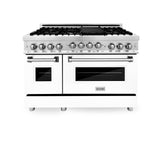 ZLINE 48" 6.0 cu. ft. Range with Gas Stove and Gas Oven in Stainless Steel (RG48) [Color: Stainless Steel]