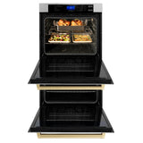 ZLINE 30" Autograph Edition Double Wall Oven with Self Clean and True Convection in Stainless Steel (AWDZ-30) [Color: Gold]