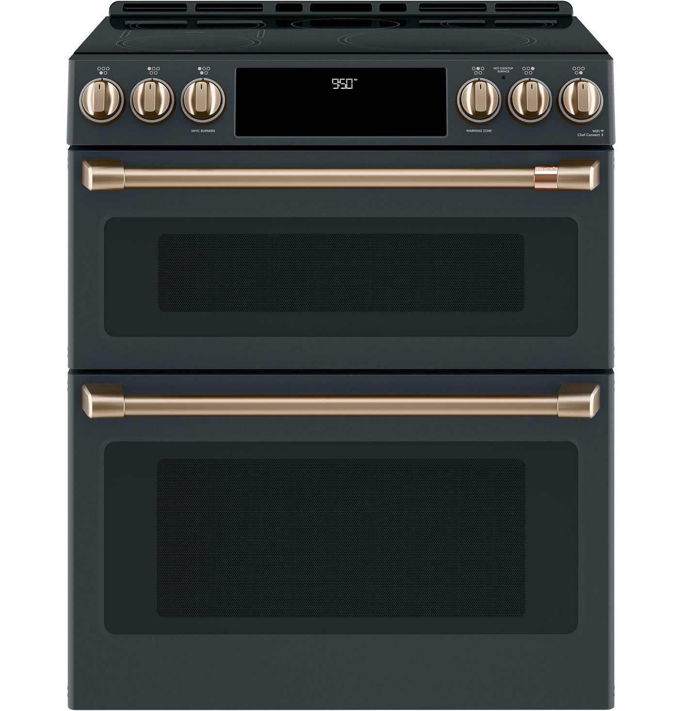 Café™ 30" Smart Slide-In, Front-Control, Induction and Convection Double-Oven Range