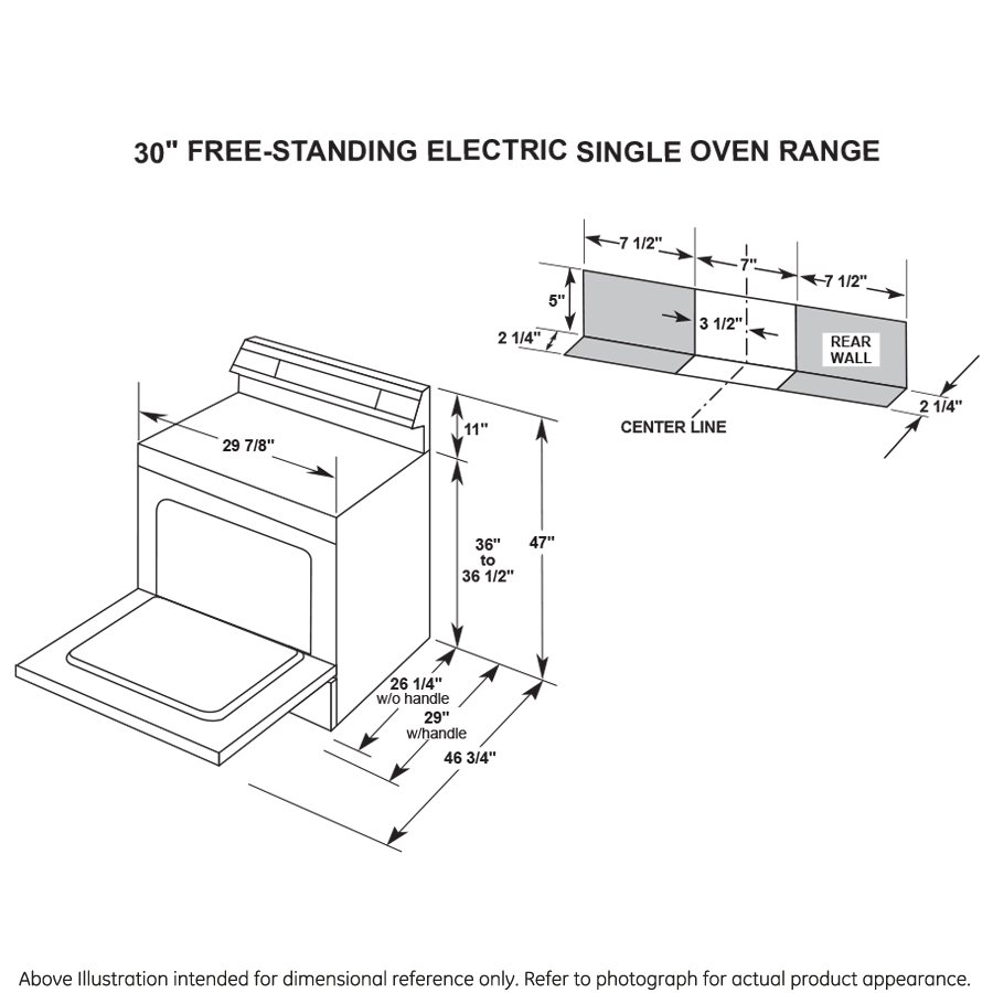 GE® ENERGY STAR® 30" Free-Standing Self-Clean Electric Range