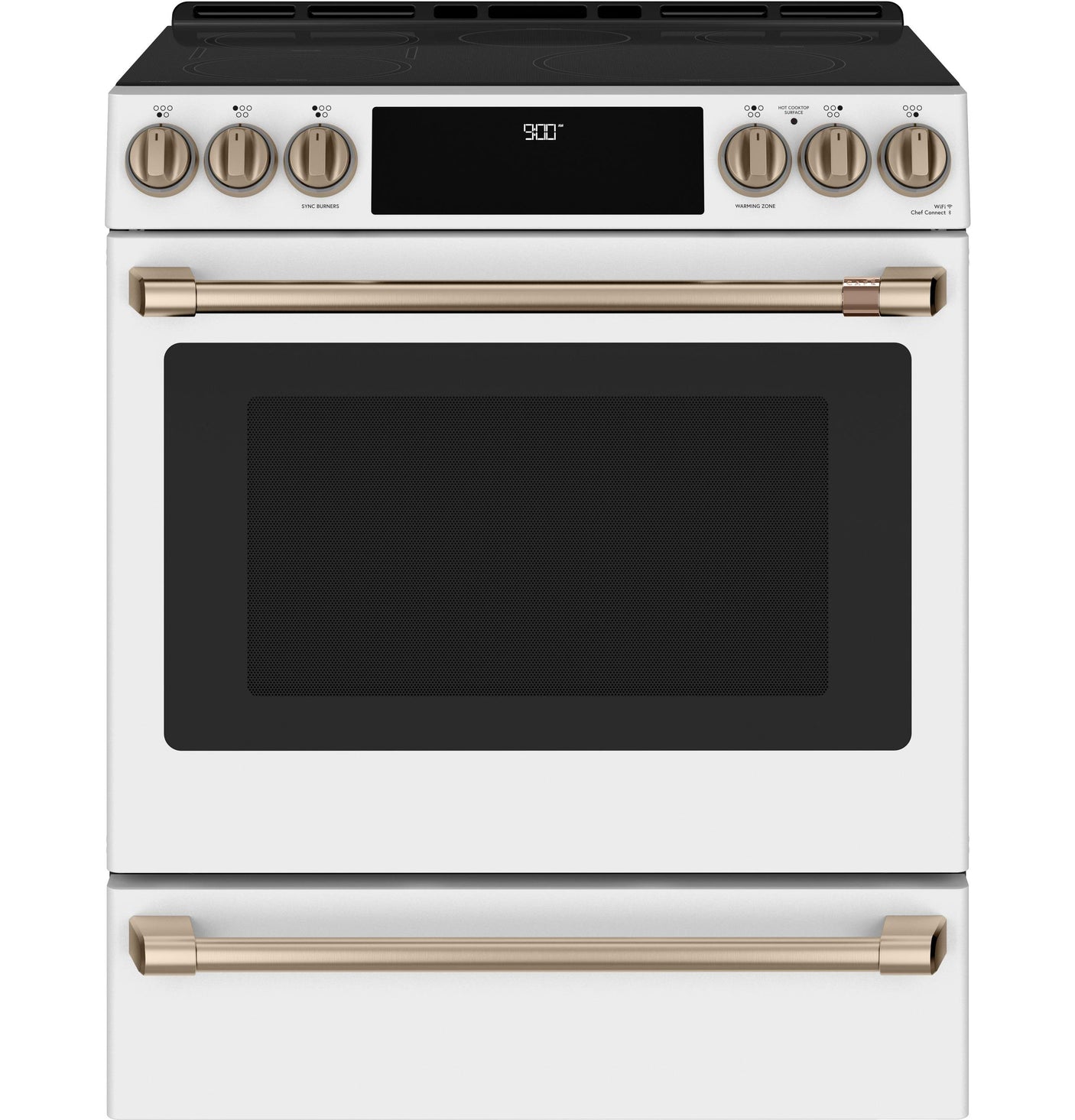 Café™ 30" Smart Slide-In, Front-Control, Induction and Convection Range with Warming Drawer