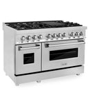 ZLINE 48 in. Dual Fuel Range with Gas Stove and Electric Oven in Stainless Steel (RA48) [Color: Stainless Steel]