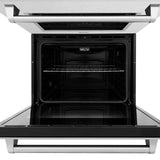 ZLINE 30 in. Professional True Convection Double Wall Oven with Air Fry and Self Clean in DuraSnow' Stainless Steel (WADS-30)