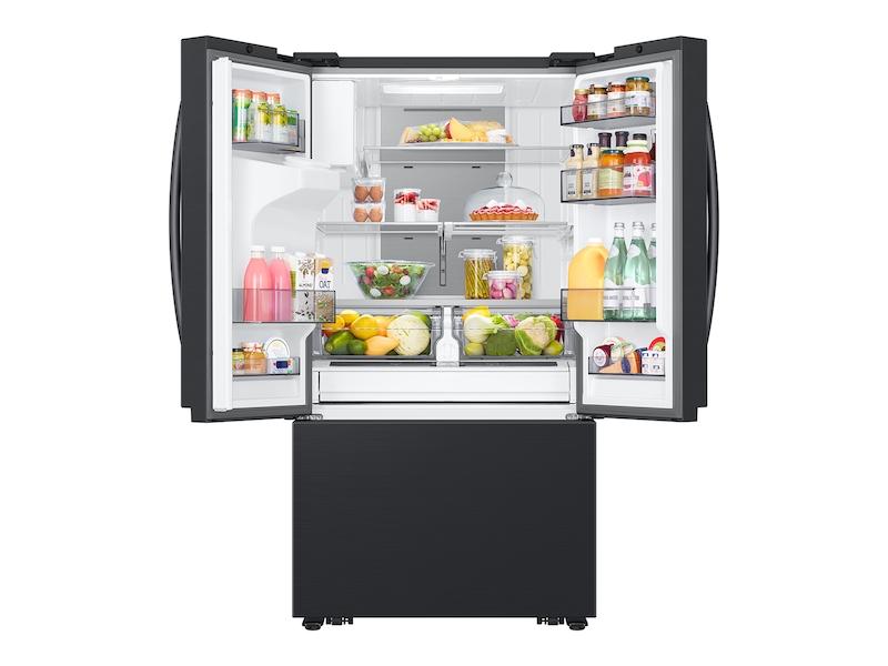 31 cu. ft. Mega Capacity 3-Door French Door Refrigerator with Four Types of Ice in Matte Black Steel