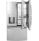 GE Profile™ 22.1 Cu. Ft. Counter-Depth Fingerprint Resistant French-Door Refrigerator with Door In Door and Hands-Free AutoFill