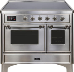 Majestic II 40 Inch Electric Freestanding Range in Stainless Steel with Chrome Trim