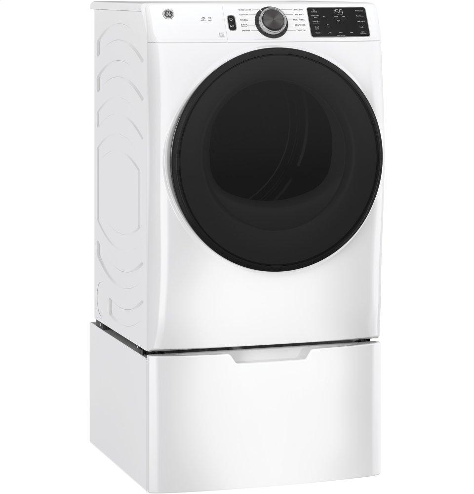 GE® Long Vent 7.8 cu. ft. Capacity Smart Electric Dryer with Sanitize Cycle