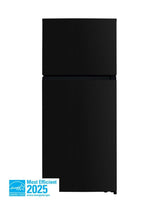 Woods 18.0 cu. Ft. Top Mount Frost-Free Fridge in Black