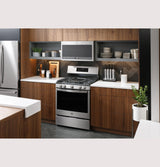 GE Profile™ Smart 30" Free-Standing Self Clean Gas Fingerprint Resistant Range with No Preheat Air Fry