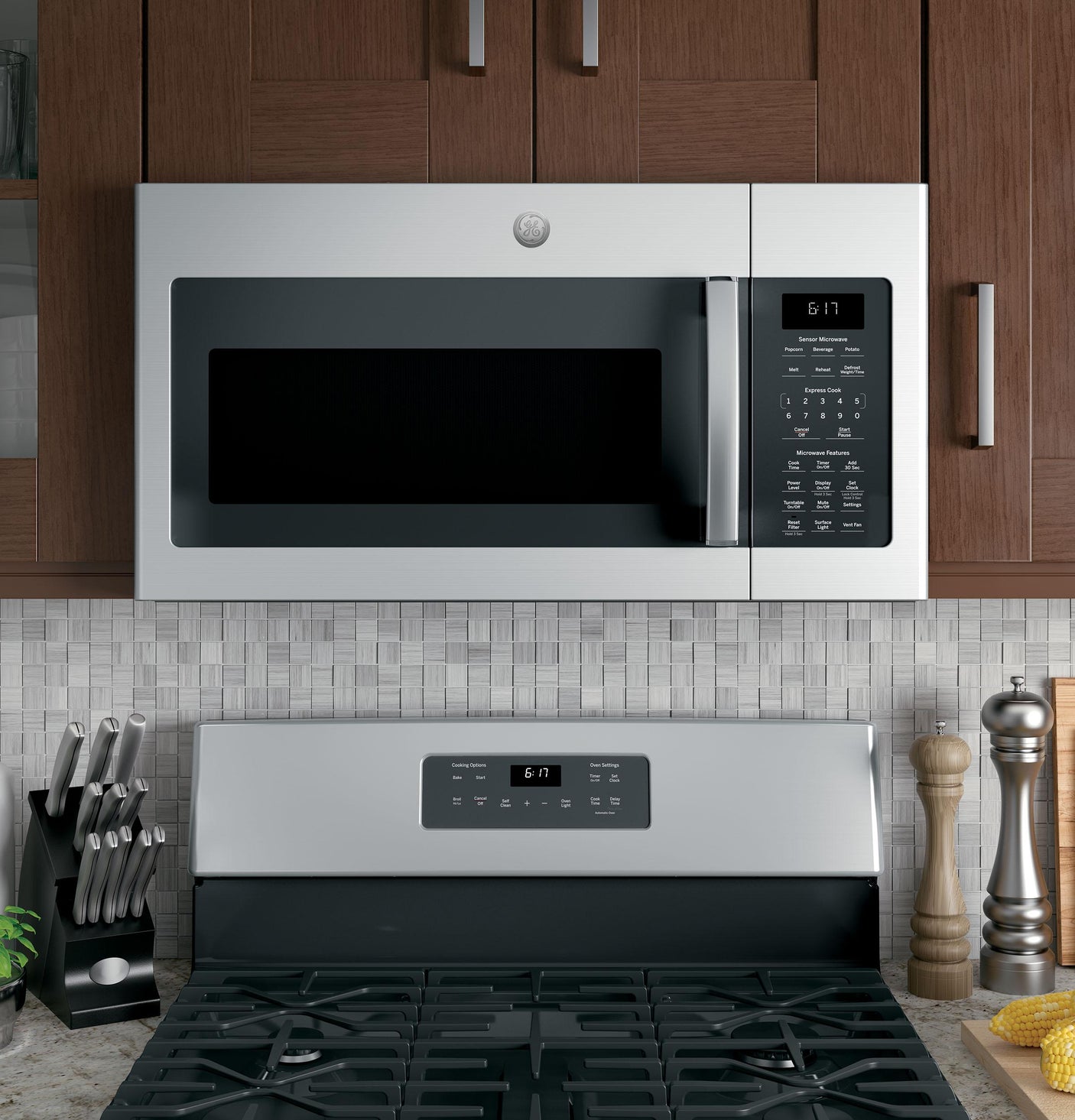 GE® 1.7 Cu. Ft. Over-the-Range Sensor Microwave Oven