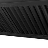 ZLINE Black Stainless Steel Range Hood with Black Stainless Steel Handle and Size Options(BS655-BS)