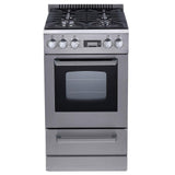 Avanti ELITE Series 20" Gas Range Oven - Stainless Steel / 2.1 cu. ft.