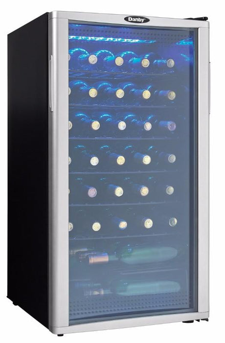 Danby 36 Bottle Free-Standing Wine Cooler in Platinum