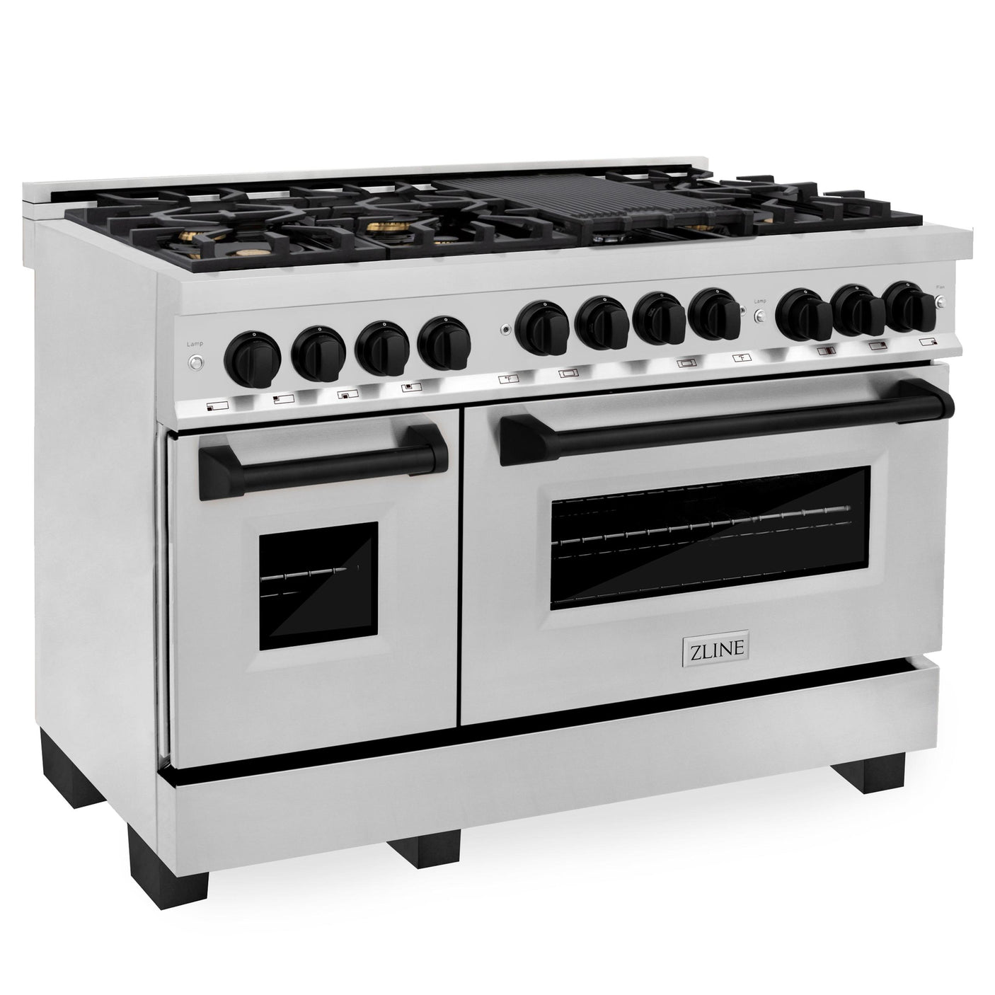 ZLINE Autograph Edition 48" 6.0 cu. ft. Range with Gas Stove and Gas Oven in Stainless Steel with Accents (RGZ-48) [Color: Champagne Bronze]