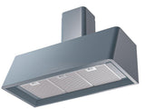 Nostalgie 40 Inch Blue Grey Wall Mount Convertible Range Hood