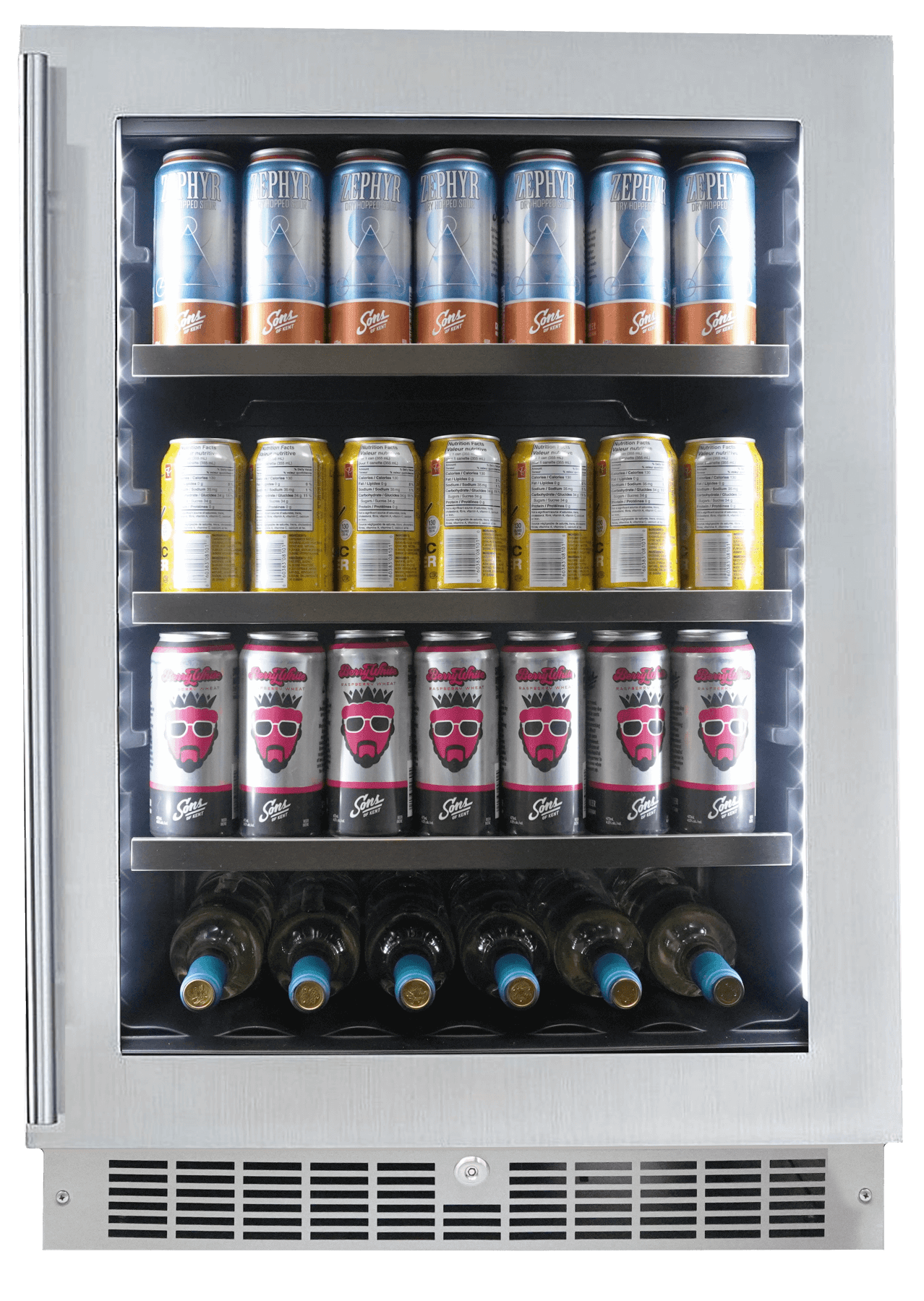 Silhouette Pro - 24" Built-in Beverage Center In Stainless Steel