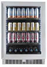 Silhouette Pro - 24" Built-in Beverage Center In Stainless Steel