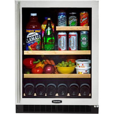 Marvel Glass Door Refrigerator and Beverage Center - 6GARM