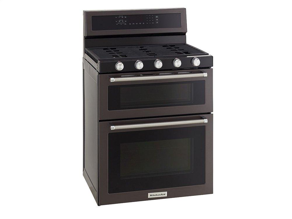 30-Inch 5 Burner Gas Convection Range with Warming Drawer - Stainless Steel