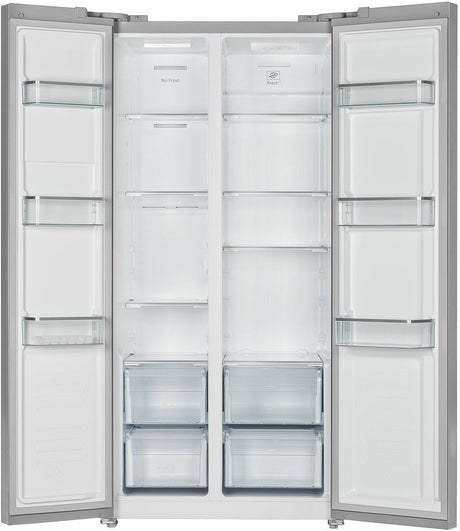 F21SBS250SS 36" 250 Series Side by Side Refrigerator with 20.6 cu. ft. Capacity, Inverter Compressor, Super Cooling, Super Freezing, Holiday Setting, Total No Frost, in Stainless Steel