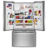 36-inch French Door Bottom-Freezer Refrigerator with Fast Cool Option - stainless steel