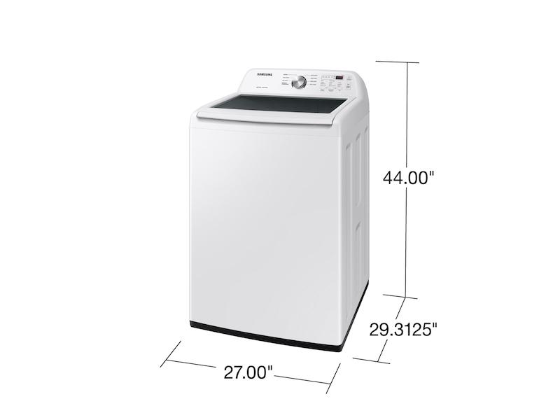 4.4 cu. ft. Top Load Washer with ActiveWave™ Agitator and Soft-Close Lid in White