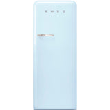 Approx 24 " 50'S Style Refrigerator with ice compartment, Pastel blue, Right hand hinge