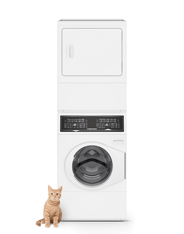 SF7 Stacked White Washer - Electric Dryer with Pet Plus  Sanitize  Fast Cycle Times  5-Year Warranty