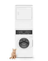 SF7 Stacked White Washer - Electric Dryer with Pet Plus  Sanitize  Fast Cycle Times  5-Year Warranty