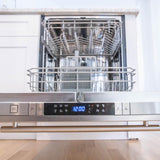 ZLINE 24 in. Top Control Dishwasher with Stainless Steel Tub and Modern Style Handle, 52dBa (DW-24) [Color: DuraSnow]