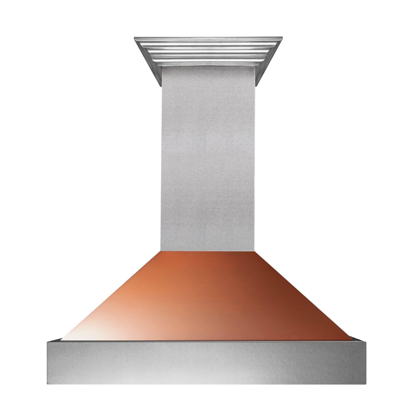 ZLINE Ducted DuraSnow Stainless Steel Range Hood with Copper Shell (8654C)