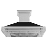 ZLINE 48 in. DuraSnow Stainless Steel Range Hood with Colored Shell Options (8654SNX-48) [Color: Black Matte]