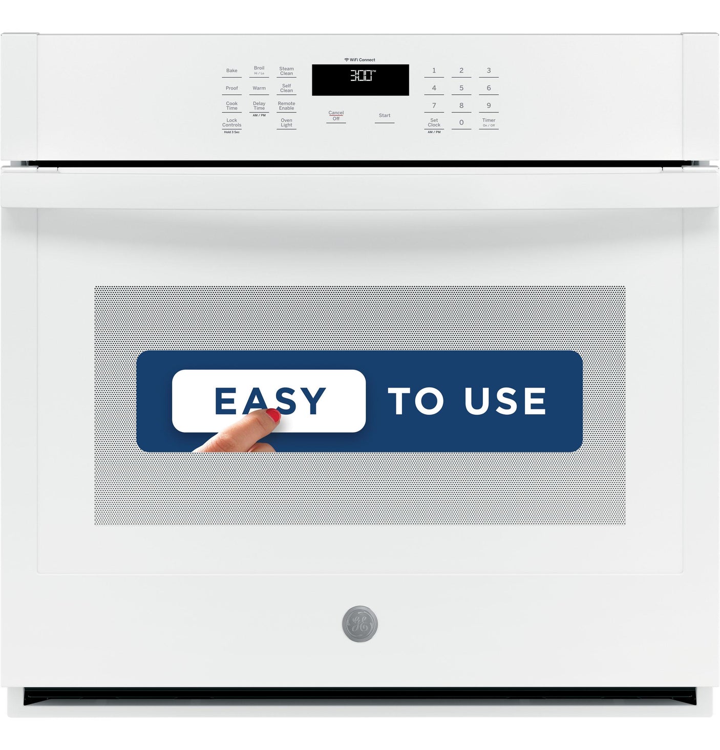 GE® 30" Smart Built-In Self-Clean Single Wall Oven with Never-Scrub Racks