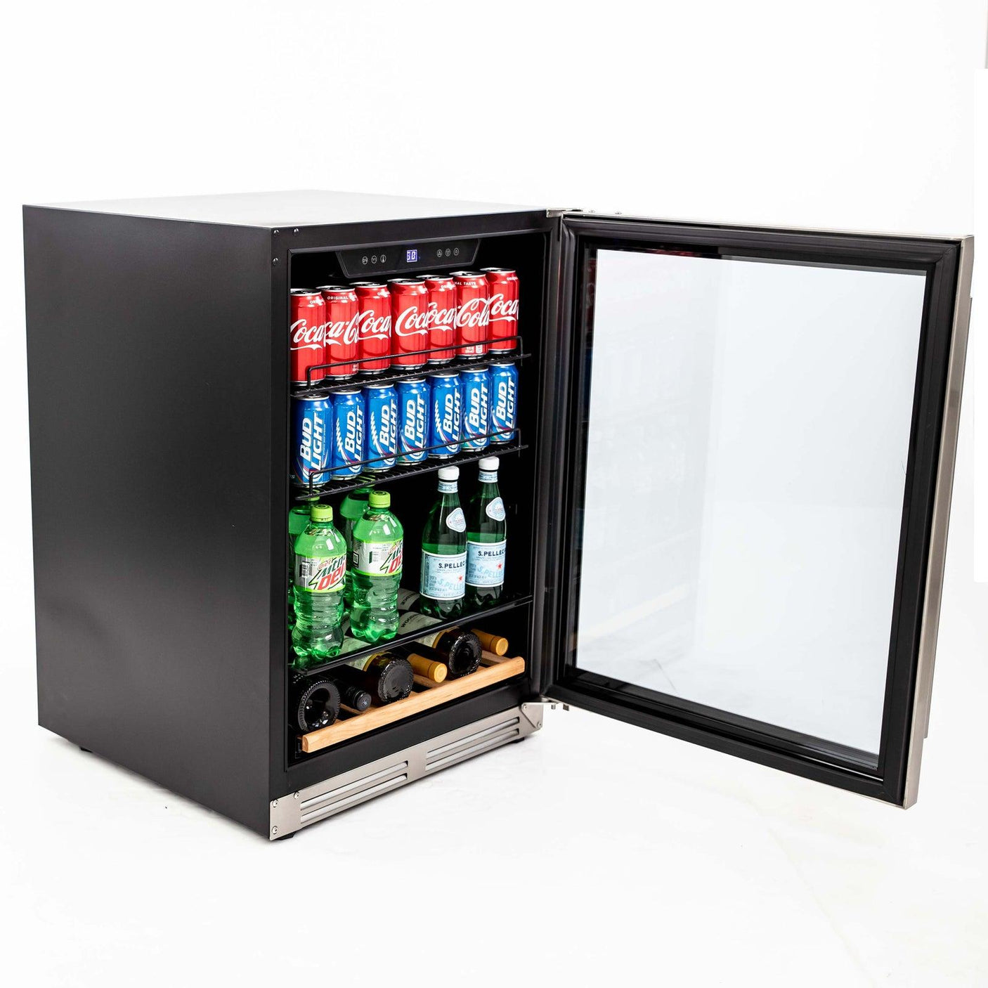 126 Can Beverage Center - Stainless Steel with Black Cabinet / 5.8 cu. ft.