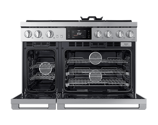 48" Dual-Fuel Range, Silver Stainless, Natural Gas/Liquid Propane